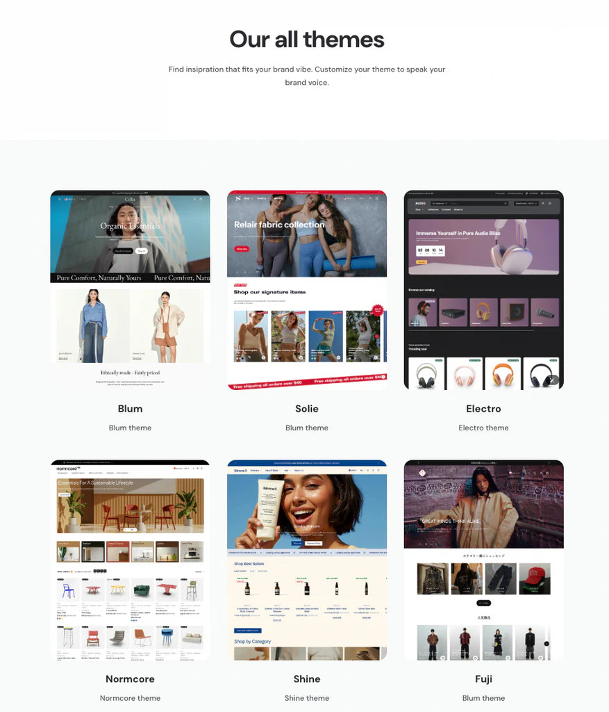 500+ Shopify Themes and Templates